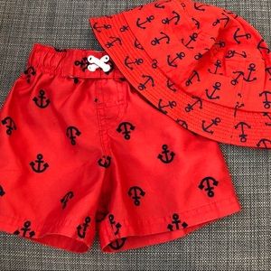 Gymboree swim set, LN, 18mon/4-6x but fit the same